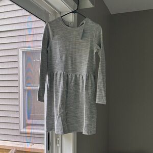 LOFT Women's Gray Long Sleeve Dress